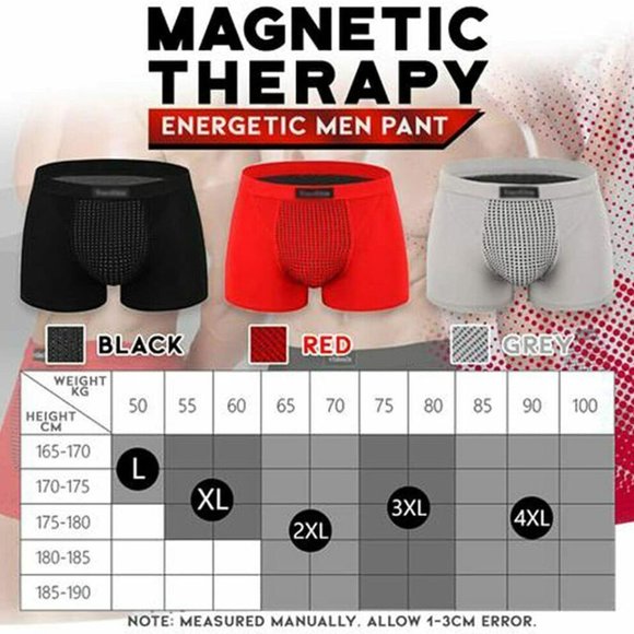 Magnetic Therapy Men Boxer Shorts Enlargement Underwear - Picture 4 of 12